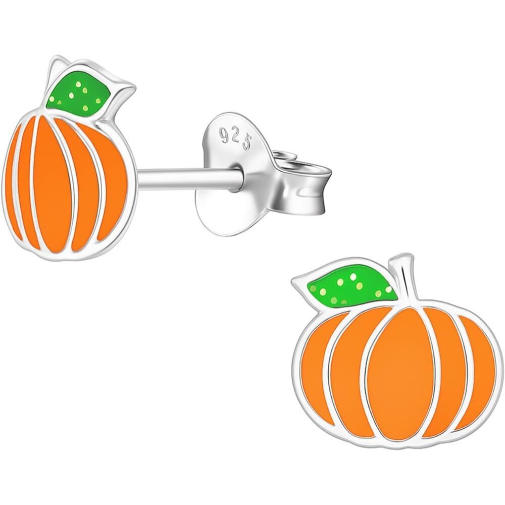 Fruit & Vegetable 925 Sterling Silver Stud Earrings, Tiny Piercing Jewelry